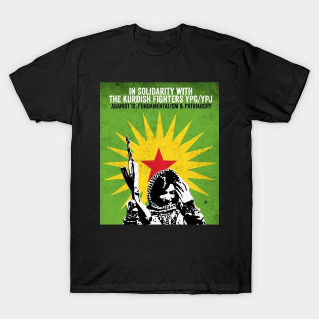 Solidarity with the YPG / YPJ T-Shirt by RichieDuprey